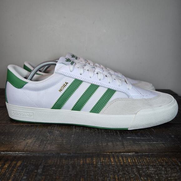 NEW Adidas Nora Mens Size 11.5 Casual Sneakers Shoes Cloud White/Green GY6965